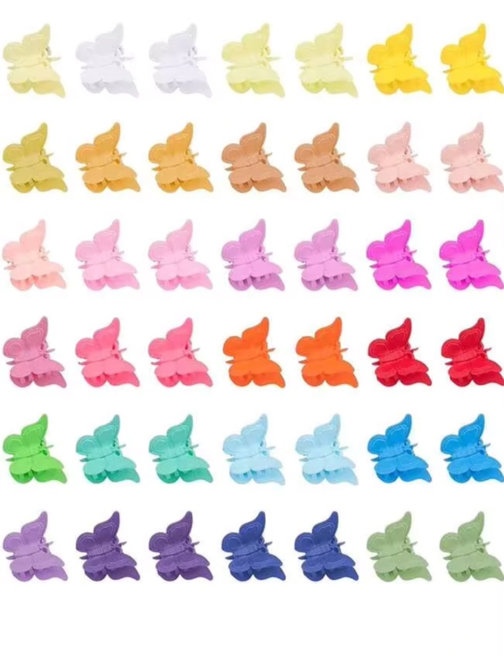 SHEIN | Solid Multicolor Mini Hair Claw Clips